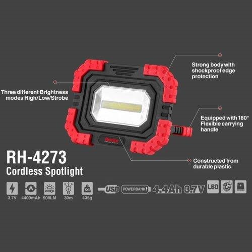 نور افکن شارژی RH-4273 رونیکس