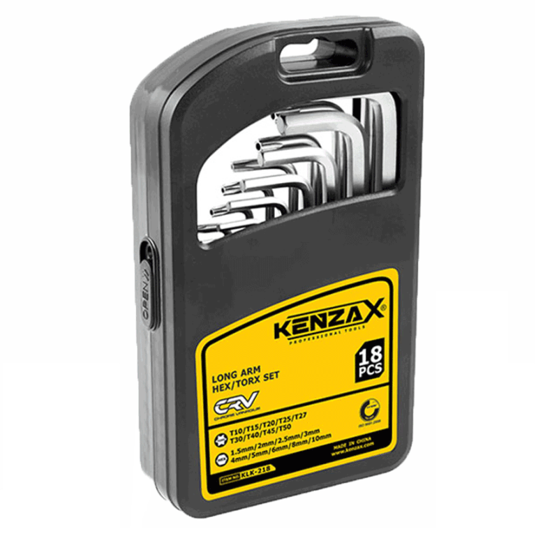 ست 18 عددی آچار آلن بلند کنزاکس مدل KLK-218