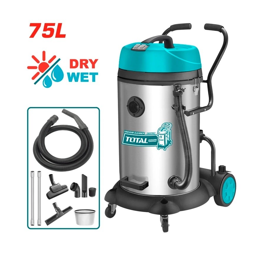 جاروبرقی صنعتی 75 لیتری 2400 وات توتال مدل TVC24751
