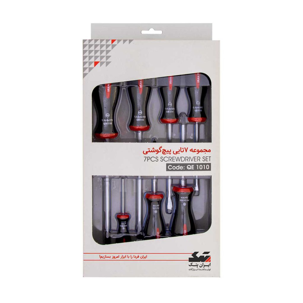 ست 7 عددی پیچ گوشتی ایران پتک مدل QE1010