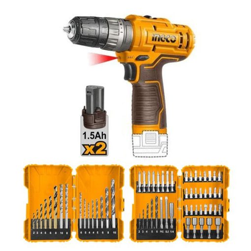 کیت دریل شارژی چکشی اینکو مدل COSLI23114