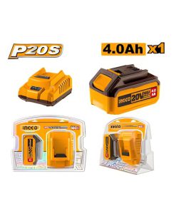 ست باطری و شارژر 20 ولت 4 آمپر اینکو مدل FBCPK1214