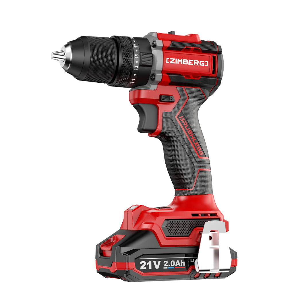 دریل چکشی 21 ولت براشلس زیمبرگ مدل CZB-3502