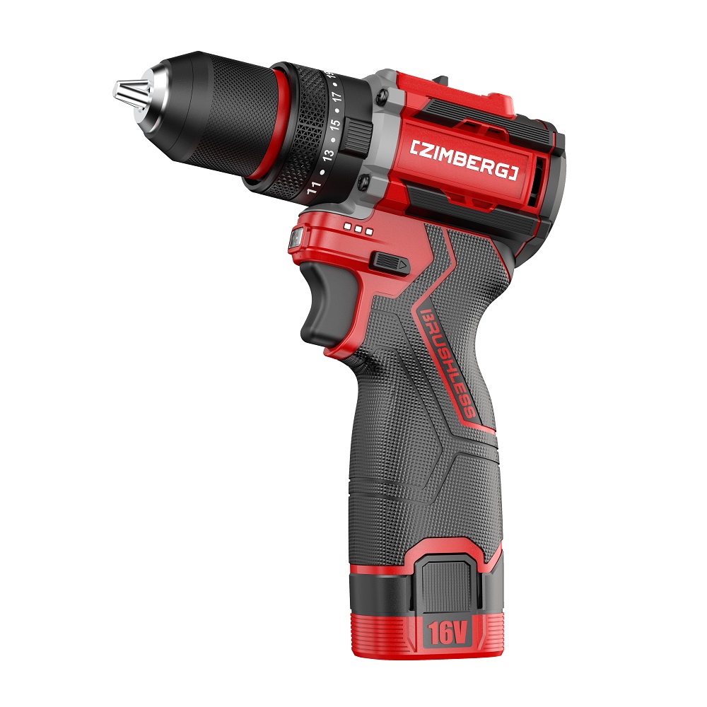 دریل پیچ گوشتی شارژی چکشی 16 ولت براشلس زیمبرگ مدل CZB-3516I
