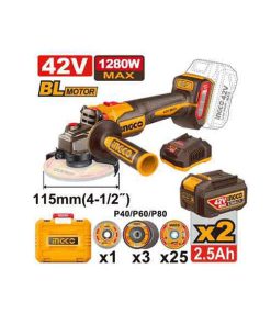 مینی فرز شارژی براشلس 42 ولت اینکو مدل CAGLI4128112