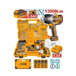 ست 126 پارچه آچار بکس شارژی اینکو مدل HKTHP31261